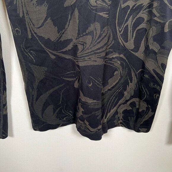 Athleta Momentum Seamless Half Zip Size Small Black Brown Running Workout Hiking - Picture 6 of 9